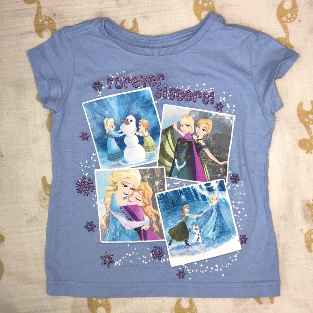 Disney Frozen T-Shirt Forever Sisters XXS 2/3